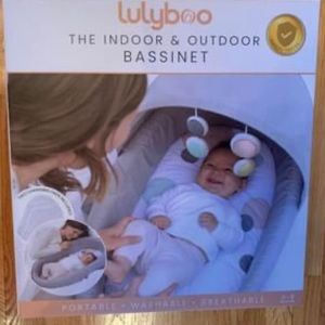 Lulyboo portable bassinet- folds up into a backpack for easy travel